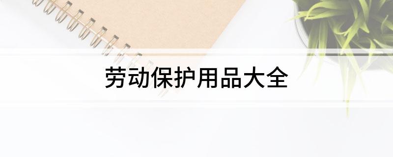 九州酷游·(中国)官方网站劳动保护用品大全(图1)